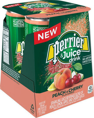 Peach & Cherry Flavored Juice Drink, Peach; Lemon; Apple; Cherry