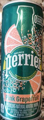 Pink Grapefruit Flavor Sparkling Natural Mineral Water, Pink Grapefruit