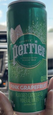 Pink Grapefruit Flavored Carbonated Mineral Water, Pink Grapefruit