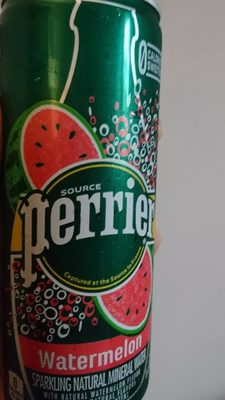 Watermelon Flavor Sparkling Natural Mineral Water, Watermelon