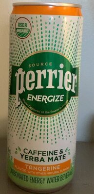 Tangerine Flavor Carbonated Energy Water Beverage, Tangerine