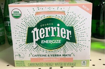 Grapefruit Flavor Carbonated Energy Water Beverage, Grapefruit