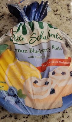 Lemon Blueberry Rolls With Vanilla Icing, Lemon Blueberry