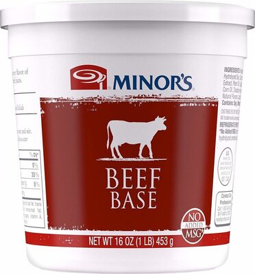 Minor's Beef Base, No Added MSG, 1 Lb Cup