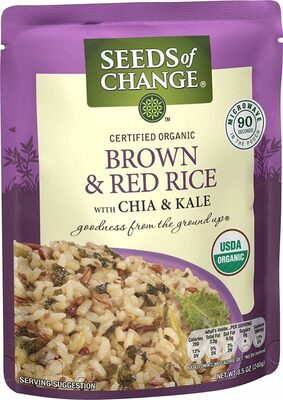 Organic Brown & Red With Chia & Kale Rice