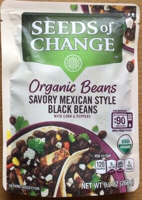 Organic Savory Mexican Style Black Beans With Corn & Peppers, Corn & Peppers