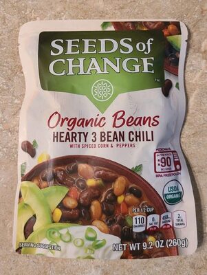 Organic Beans Hearty 3 Bean Chili With Spiced Corn & Peppers, Hearty 3 Bean Chili With Spiced Corn & Peppers