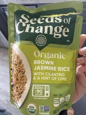 Brown Jasmine Organic Rice With Cilantro & A Hint Of Lime, Brown Jasmine With Cilantro & A Hint Of Lime