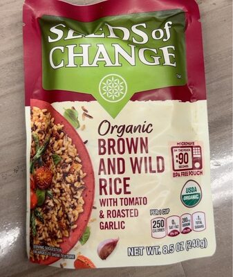 Brown & Wild Organic Rice With Tomato & Roasted Garlic, Brown & Wild With Tomato & Roasted Garlic