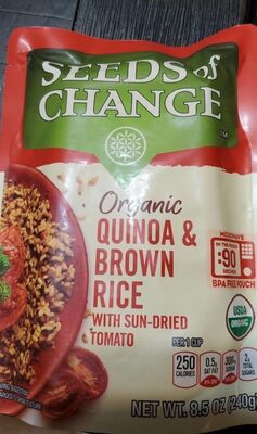 Quinoa & Brown Organic Rice With Sun Dried Tomato, Quinoa & Brown With Sun Dried Tomato