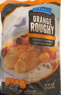 Wild-Caught Orange Roughy Skinless & Boneless Raw Frozen Fillets
