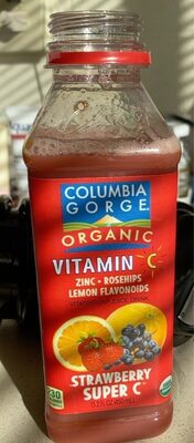 Columbia Gorge Organic, Fruit Puree & Juice Blend, Strawberry Super C, Strawberry Super C