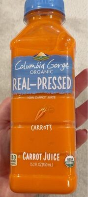 Columbia Gorge Organic, Puree Squeezed Juice, Carrot, Carrot