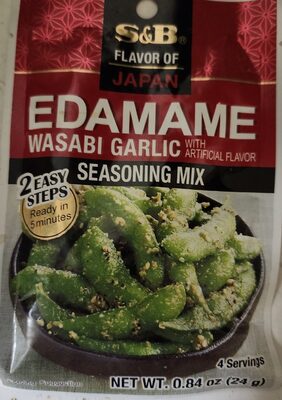 Wasabi Garlic Edamame Seasoning Mix, Wasabi Garlic Edamame