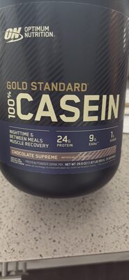 Gold Standard 100% Casein Protein 24 G Powder Drink Mix, Chocolate Supreme F- Chocolate Supreme, Chocolate Supreme