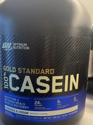 Cookies And Cream Gold Standard 100% Casein Protein Powder Drink Mix, Cookies And Cream