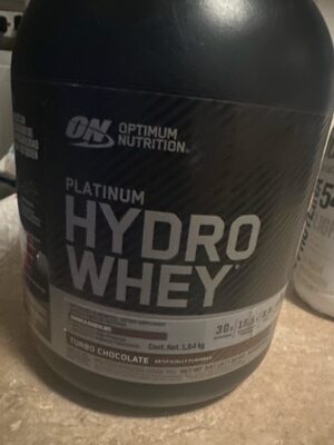 Turbo Chocolate Flavored Platinum Hydro Whey Protein Powder Drink Mix, Turbo Chocolate
