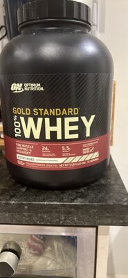 Rocky Road Flavored Gold Standard 100% Whey Protein Powder Drink Mix, Rocky Road