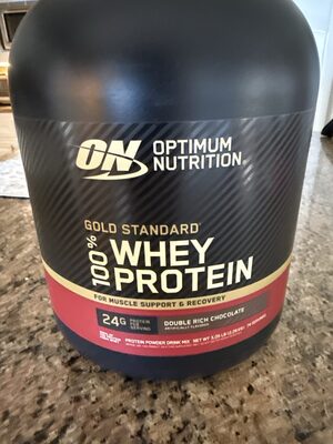 Double Rich Chocolate Gold Standard 100% Whey Protein Powder Drink Mix, Double Rich Chocolate