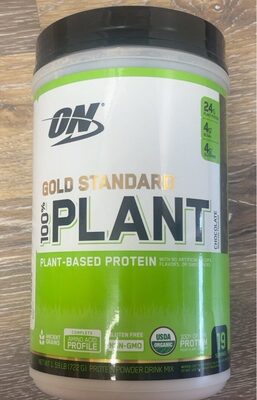 100% Plant Chocolate Protein Powder Drink Mix, Chocolate