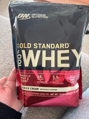Vanilla Ice Cream 100% Whey Protein Powder Drink Mix, Vanilla Ice Cream