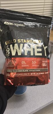 Double Rich Chocolate 100% Whey Protein Powder Drink Mix, Double Rich Chocolate