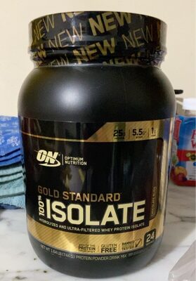 Chocolate Bliss Gold Standard 100% Isolate Protein Powder Drink Mix, Chocolate Bliss