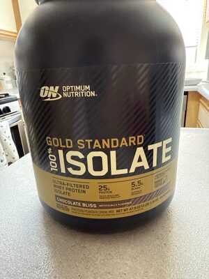 Chocolate Bliss Flavored Gold Standard 100% Isolate Protein Powder Drink Mix, Chocolate Bliss