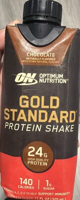 Gold Standard Support Immunity 24G Protein Shake, Chocolate, Chocolate