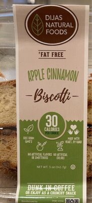 Fat Free Apple Cinnamon Biscotti