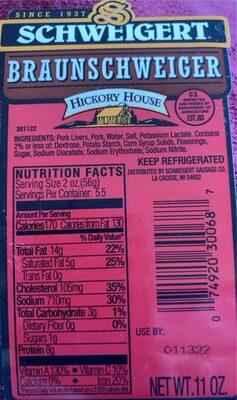 Hickory House Braunschweiger, Hickory House