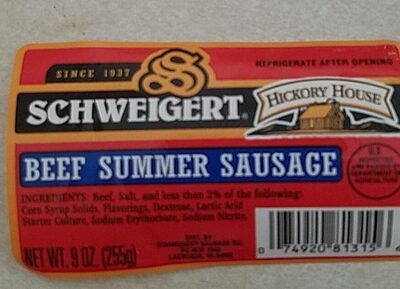 Beef Summer Sausage, Beef