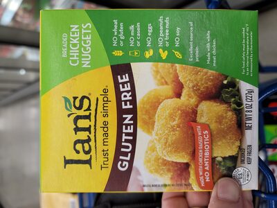 Breaded Gluten Free Chicken Nuggets, Breaded