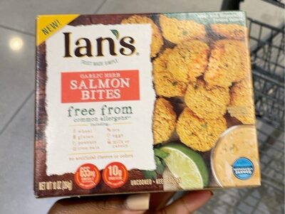 Garlic Herb Salmon Bites, Garlic Herb