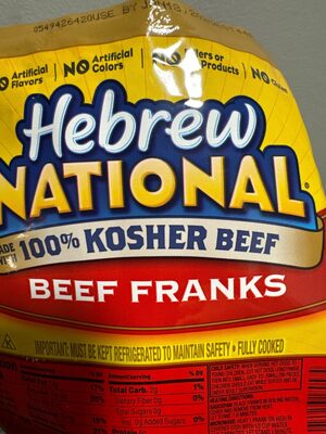 Beef Franks, Beef