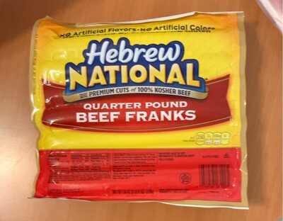 Beef Quarter Pound Franks, Beef