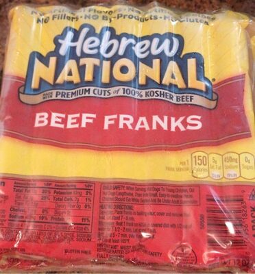Beef Franks, Beef