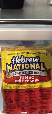 Beef Jumbo Franks, Beef