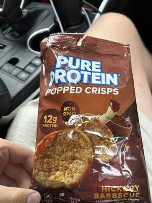 Popped Crisps Hickory Barbecue Flavored Protein Crisps, Hickory Barbecue