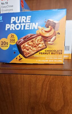 Chocolate Peanut Butter Gluten Free Bar, Chocolate; Peanut Butter