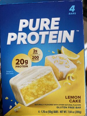Lemon Cake Gluten Free Bar, Lemon Cake