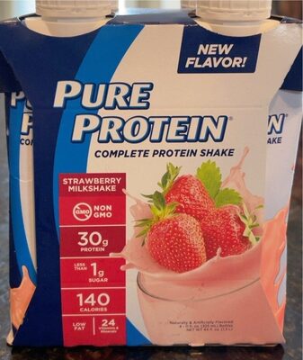 Strawberry Milkshake Flavored Complete Protein Shake, Strawberry Milkshake