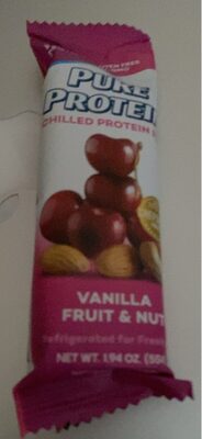 Vanilla Fruit & Nut Flavored Chilled Protein Bar, Vanilla Fruit & Nut