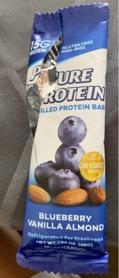 Blueberry Vanilla Almond Flavored Chilled Protein Bar, Blueberry Vanilla Almond