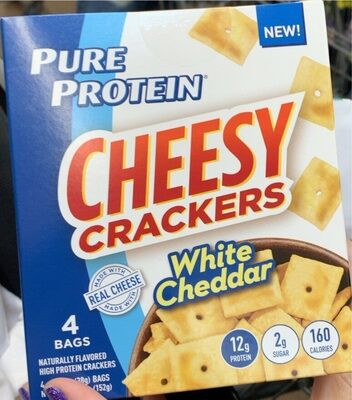 White Cheddar Flavored Cheesy Crackers Bags, White Cheddar