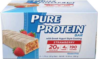 Protein Bar With Greek Yogurt Style Coating, Strawberry