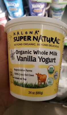 Vanilla Organic Whole Milk Yogurt, Vanilla