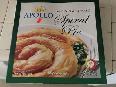 Spinach & Cheese Spiral Pie, Spinach & Cheese