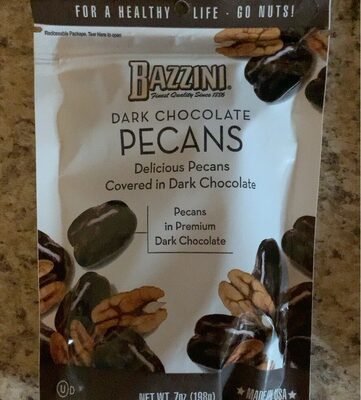 Delicious Pecans Covered In Dark Chocolate, Dark Chocolate