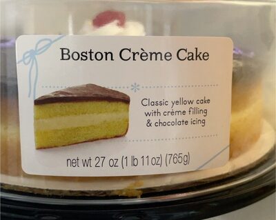 Boston Classic Yellow Cake With Creme Filling & Chocolate Icing, Boston Creme